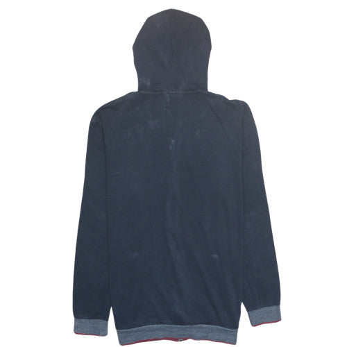 Hugo Boss Men's Blue Full Zip Hoodie Sweatshirt L Cotton Blend