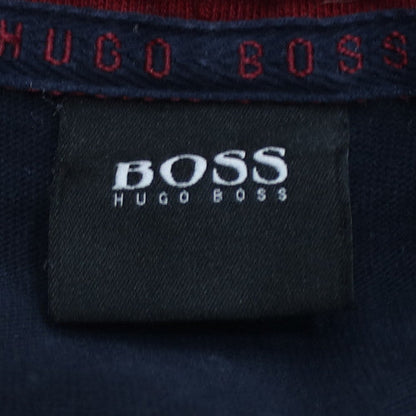 Hugo Boss Men's Blue Full Zip Hoodie Sweatshirt L Cotton Blend