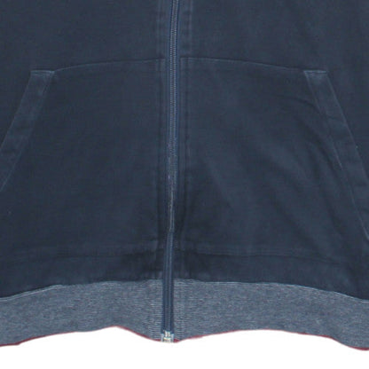 Hugo Boss Men's Blue Full Zip Hoodie Sweatshirt L Cotton Blend
