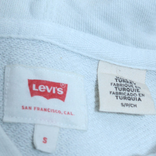 Levi's Mens Blue Pullover Hoodie Size S Regular Fit Graphic Print