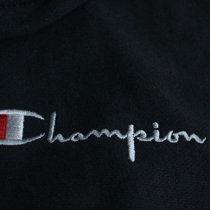 Champion Mens Black Large 1/4 Zip Reverse Weave Hoodie