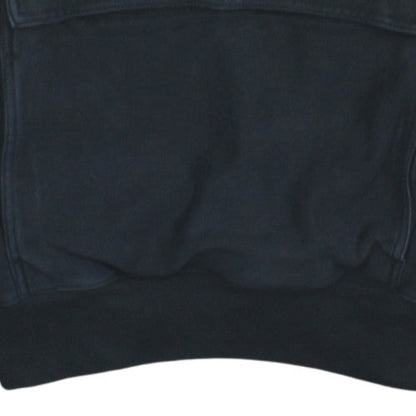 Champion Mens Black Large 1/4 Zip Reverse Weave Hoodie