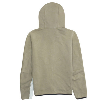 Nike Men's Beige Full Zip Hoodie Size S Cotton Casual Sportswear