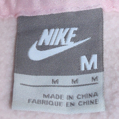 Nike Womens Pink Full Zip Hoodie Medium Cotton Blend Sweatshirt