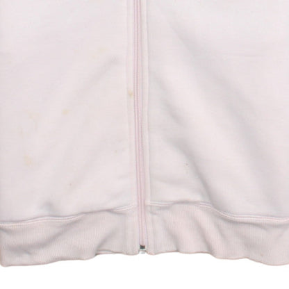 Nike Womens Pink Full Zip Hoodie Medium Cotton Blend Sweatshirt