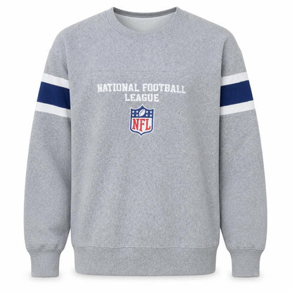NFL Team Apparel Men's Grey M Pullover Crew Neck Sweatshirt
