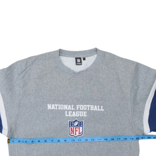 NFL Team Apparel Men's Grey M Pullover Crew Neck Sweatshirt