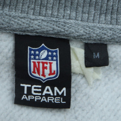 NFL Team Apparel Men's Grey M Pullover Crew Neck Sweatshirt