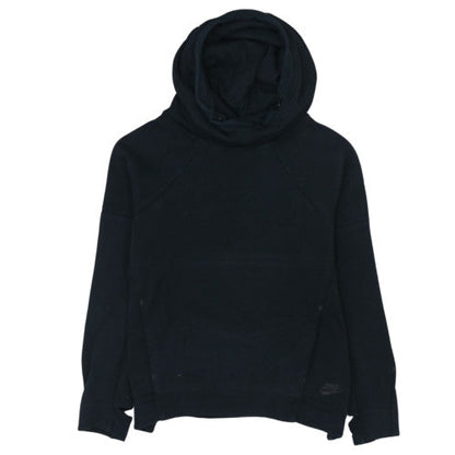 Nike Men's Black Pullover Hoodie High Neck Size M Fleece Sweatshirt
