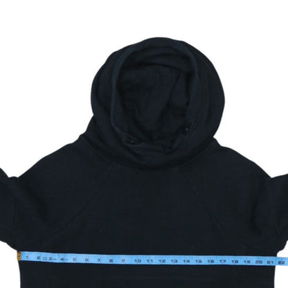 Nike Men's Black Pullover Hoodie High Neck Size M Fleece Sweatshirt