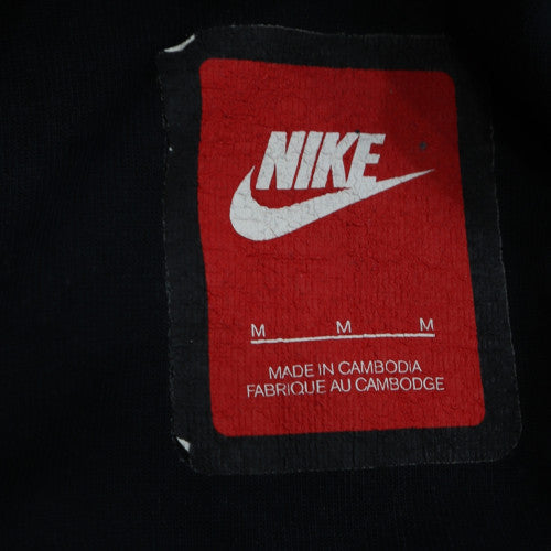 Nike Men's Black Pullover Hoodie High Neck Size M Fleece Sweatshirt