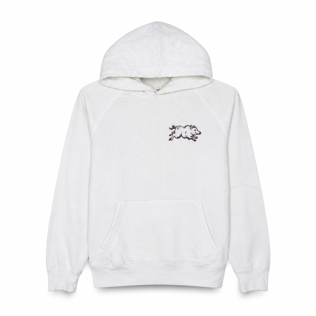 Gap Women White Hooded Pullover Hoodie Size M Cotton Blend