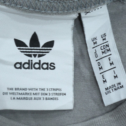 Adidas Men's Grey Crew Neck Cotton Zip Pocket T-Shirt Size M
