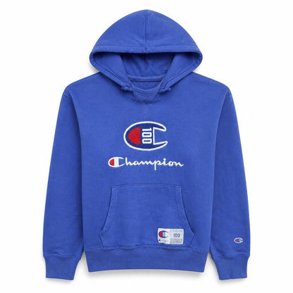 Champion Men's Blue Medium Pullover Hoodie Sweatshirt