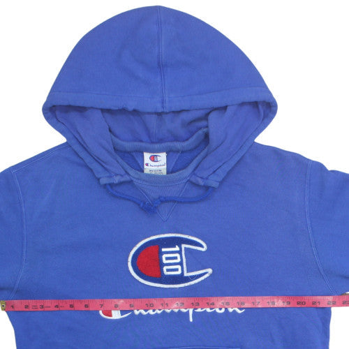 Champion Men's Blue Medium Pullover Hoodie Sweatshirt
