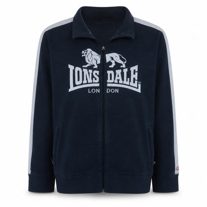 Lonsdale Men's Blue Full Zip Logo Sweatshirt XL