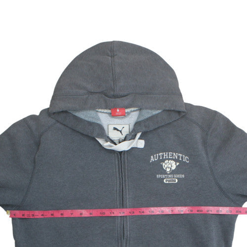 Puma Mens Grey XL Full Zip Hoodie Sweatshirt Authentic Sportswear