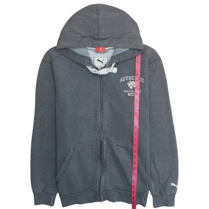 Puma Mens Grey XL Full Zip Hoodie Sweatshirt Authentic Sportswear