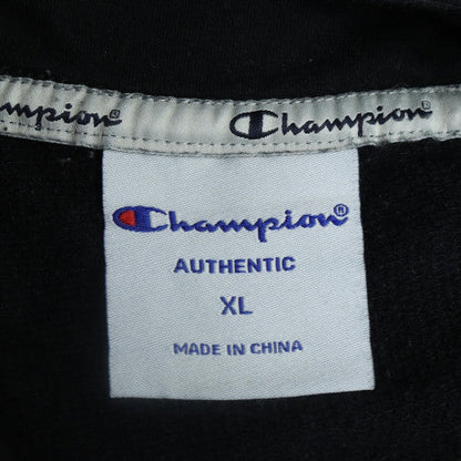 Champion Men's Black XL Pullover Hoodie Fleece Sweatshirt
