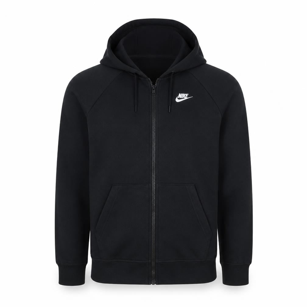 Nike Men's Black Full Zip Hoodie Size S Fleece Sportswear