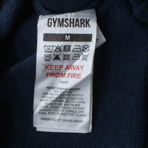 Gymshark Mens Blue Jogger Sweatpants M Regular Fit Elastic Waist