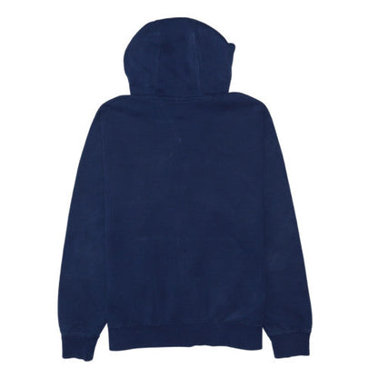 Nike Men's Blue Full Zip Hoodie Size L Fleece Cotton Blend