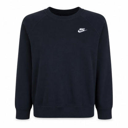 Nike Womens Black L Sweatshirt Crew Neck Pullover Cotton Blend