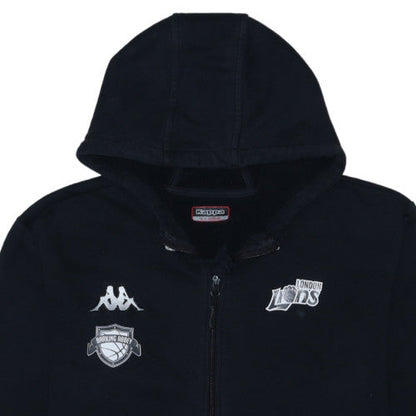 Kappa Men's Black XL Full Zip Hoodie London Lions Sportswear