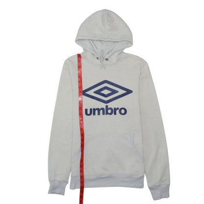 Umbro Mens Grey Pullover Hoodie Small Regular Fit Logo Sportswear