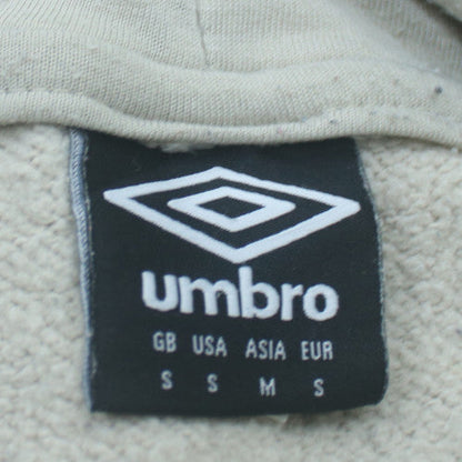 Umbro Mens Grey Pullover Hoodie Small Regular Fit Logo Sportswear