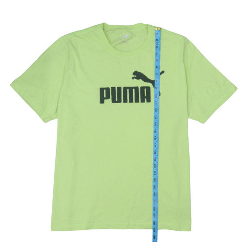 Puma Men's Green 2XL Crew Neck Short Sleeve Sports T-Shirt