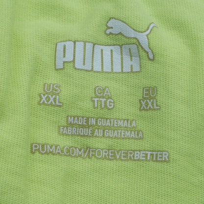 Puma Men's Green 2XL Crew Neck Short Sleeve Sports T-Shirt