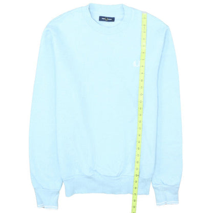 Fred Perry Men's Blue Crew Neck Cotton Sweatshirt M