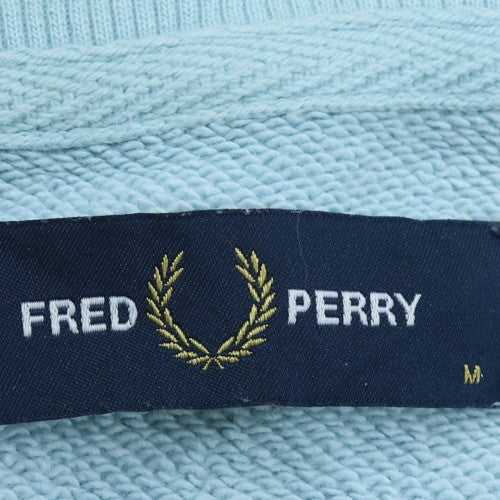 Fred Perry Men's Blue Crew Neck Cotton Sweatshirt M