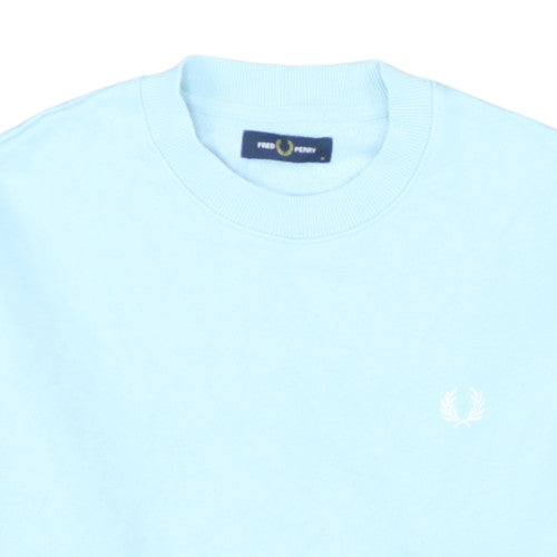 Fred Perry Men's Blue Crew Neck Cotton Sweatshirt M