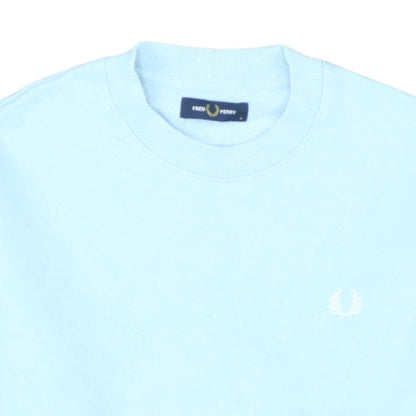 Fred Perry Men's Blue Crew Neck Cotton Sweatshirt M