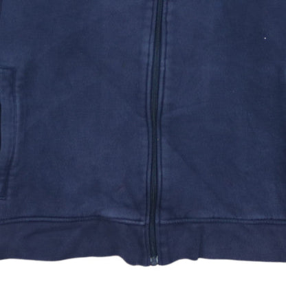 Lacoste Sport Womens Navy Full Zip Hoodie Size L Cotton Blend