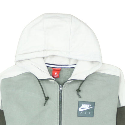 Nike Air Women's Green Colourblock Full Zip Hoodie Size L