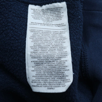Nike Men's Blue Pullover Hoodie Small - Regular Fit Fleece