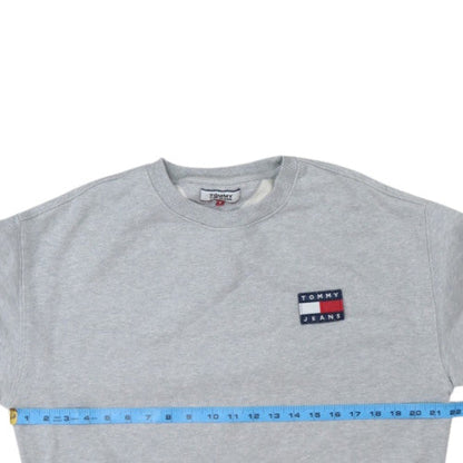 Tommy Jeans Men's Grey L Pullover Crew Neck Sweatshirt