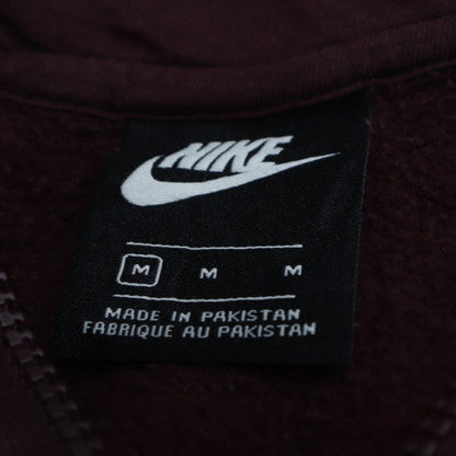 Nike Men's Brown Full Zip Hoodie Medium Fleece Sweatshirt