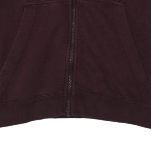Nike Men's Brown Full Zip Hoodie Medium Fleece Sweatshirt