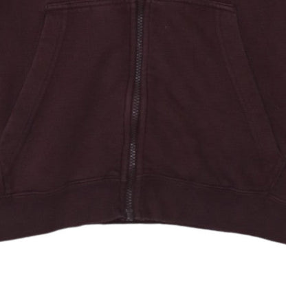 Nike Men's Brown Full Zip Hoodie Medium Fleece Sweatshirt