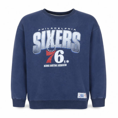 NBA Mens Blue XL Pullover Sweatshirt Graphic Crew Neck