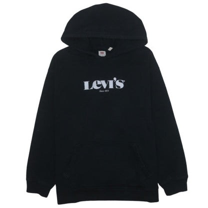 Levi's Men's Black Relaxed Fit Pullover Hoodie L Cotton Blend
