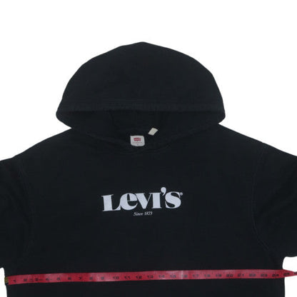 Levi's Men's Black Relaxed Fit Pullover Hoodie L Cotton Blend