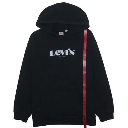 Levi's Men's Black Relaxed Fit Pullover Hoodie L Cotton Blend