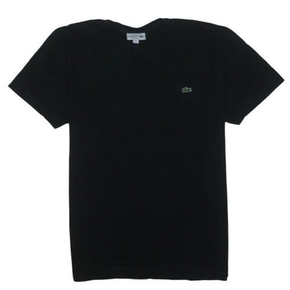 Lacoste Men's Black Regular Fit Cotton Crew Neck Short Sleeve T-Shirt L