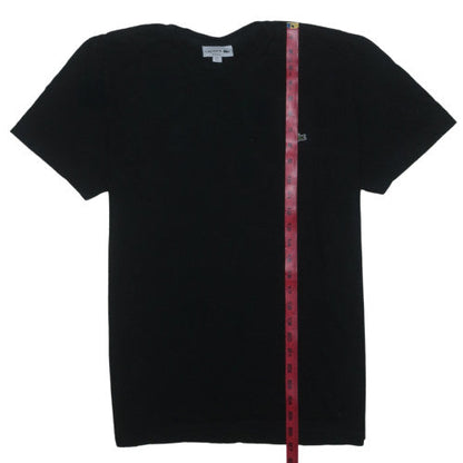 Lacoste Men's Black Regular Fit Cotton Crew Neck Short Sleeve T-Shirt L