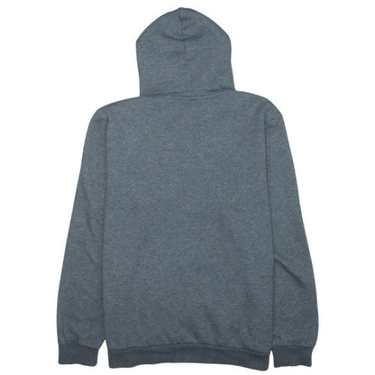 Puma Men's Grey Pullover Hoodie L Fleece Logo Sportswear